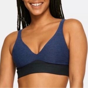 Outdoor Voices Navy and Black Sports Bra